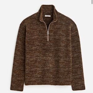 Men's Madewell Boucle Quarter Zip Pullover